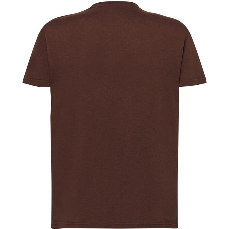Tee-shirt col rond coupe droite manches courtes en coton pré-rétréci, 155 g/m²