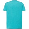Tee-shirt col rond coupe droite manches courtes en coton pré-rétréci, 155 g/m²