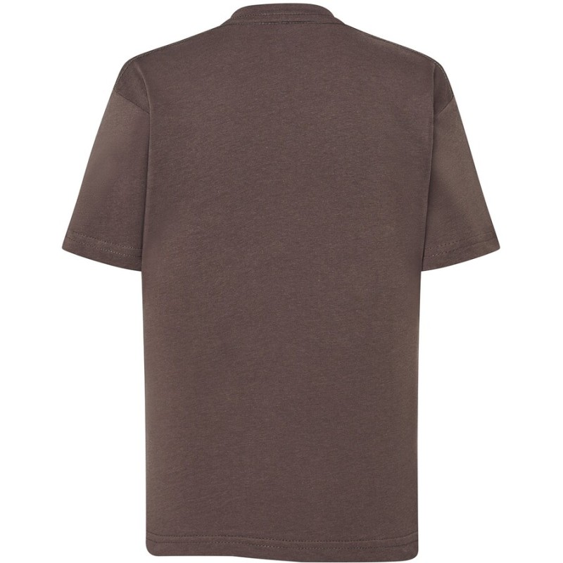 T-shirt enfant col rond coupe droite manches courtes en coton pré-rétréci, 155 g/m²