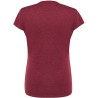 T-shirt femme col rond coupe droite manches courtes en coton pré-rétréci, 155 g/m²