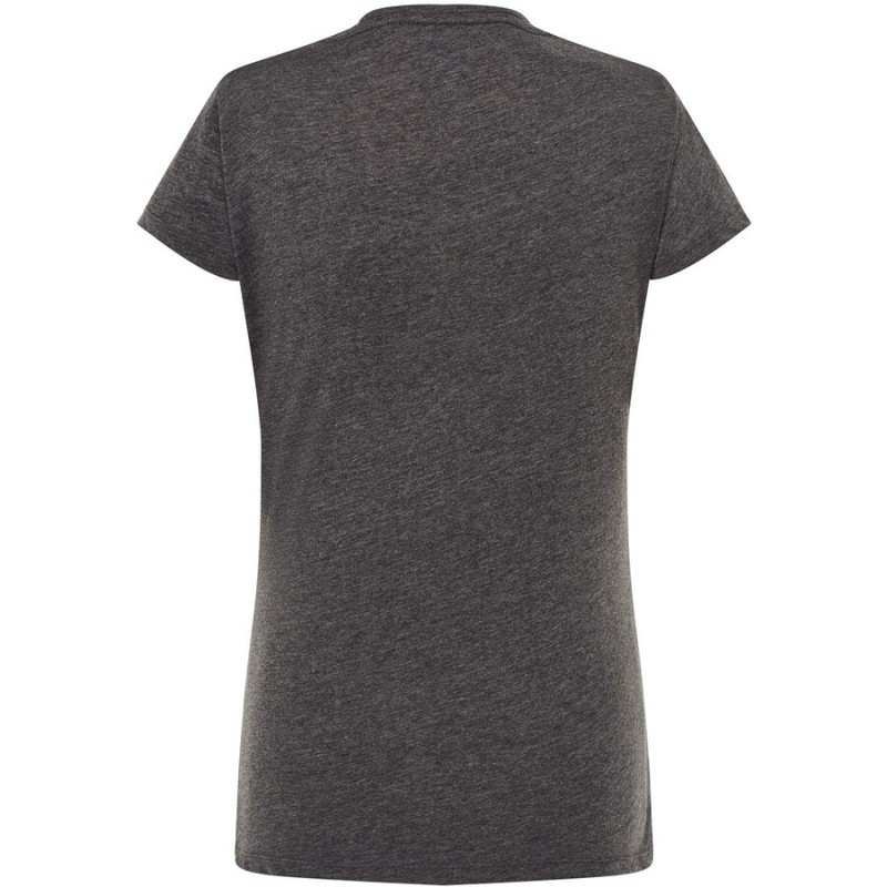T-shirt femme col rond coupe droite manches courtes en coton pré-rétréci, 155 g/m²