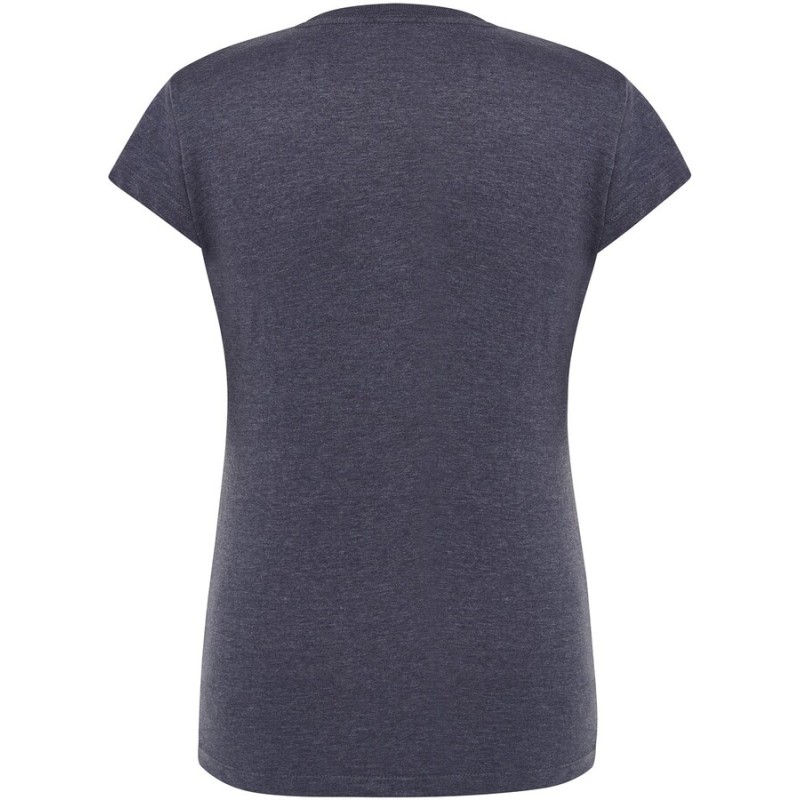 T-shirt femme col rond coupe droite manches courtes en coton pré-rétréci, 155 g/m²