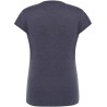 T-shirt femme col rond coupe droite manches courtes en coton pré-rétréci, 155 g/m²