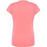 T-shirt femme col rond coupe droite manches courtes en coton pré-rétréci, 155 g/m²