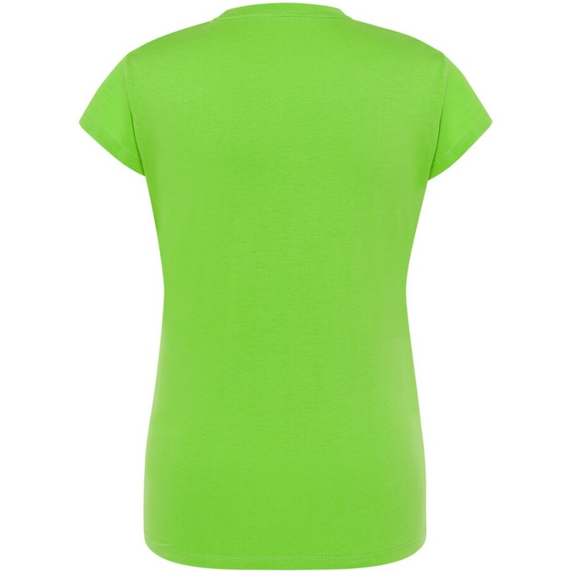 T-shirt femme col rond coupe droite manches courtes en coton pré-rétréci, 155 g/m²