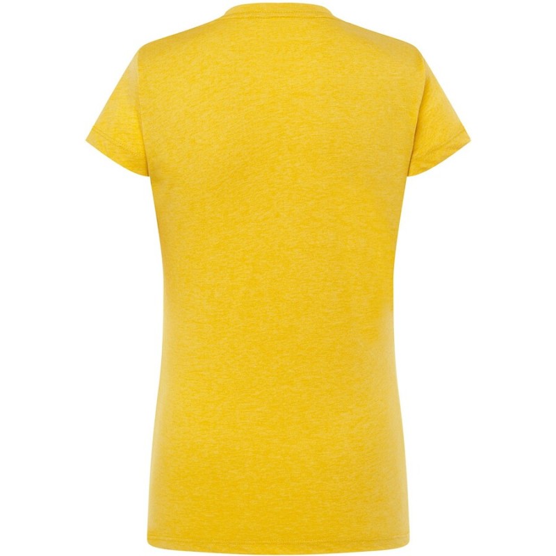 T-shirt femme col rond coupe droite manches courtes en coton pré-rétréci, 155 g/m²