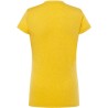T-shirt femme col rond coupe droite manches courtes en coton pré-rétréci, 155 g/m²