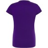 T-shirt femme col rond coupe droite manches courtes en coton pré-rétréci, 155 g/m²