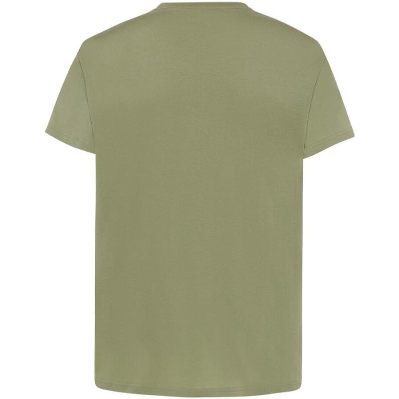 Tee-shirt col rond coupe droite manches courtes en coton ringspun, 190 g/m²