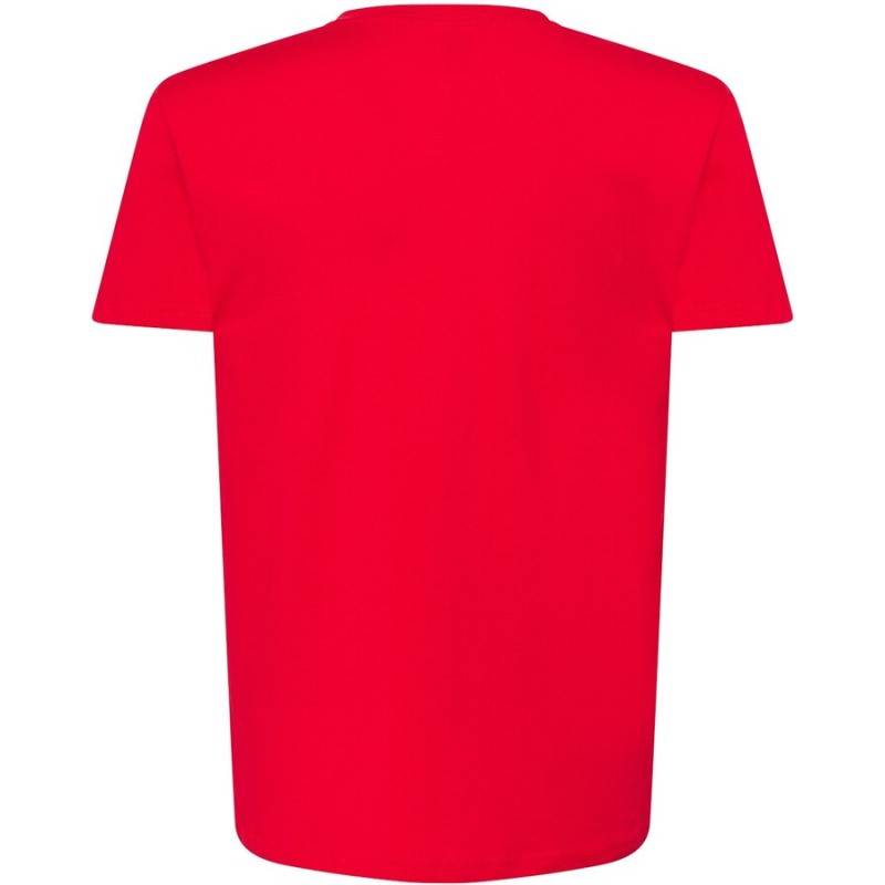 T-shirt col V manches courtes en coton doux lavé aux enzymes, 160 g/m²