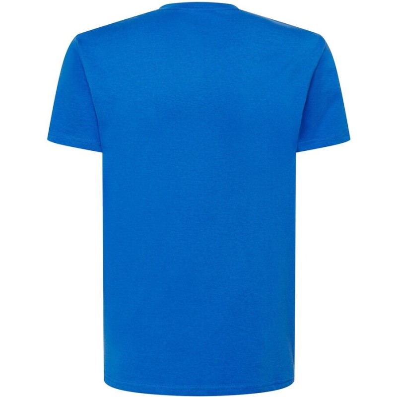 T-shirt col V manches courtes en coton doux lavé aux enzymes, 160 g/m²