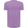 T-shirt col V manches courtes en coton doux lavé aux enzymes, 160 g/m²