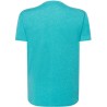 T-shirt col V manches courtes en coton doux lavé aux enzymes, 160 g/m²