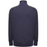 Sweat grand zip sans capuche, intérieur gratté, poches latérales, 290 g/m²