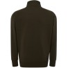 Sweat grand zip sans capuche, intérieur gratté, poches latérales, 290 g/m²