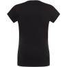 T-shirt femme col V manches courtes coupe cintrée en coton, 140 g/m²