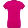 T-shirt femme col V manches courtes coupe cintrée en coton, 140 g/m²