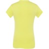 T-shirt femme col V manches courtes coupe cintrée en coton, 140 g/m²