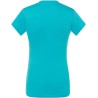 T-shirt femme col V manches courtes coupe cintrée en coton, 140 g/m²