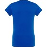 T-shirt femme col V manches courtes coupe cintrée en coton, 140 g/m²