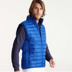 Gilet matelassé homme, rembourrage touché plume ton sur ton, 290 g/m²