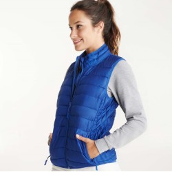 Gilet matelassé femme, rembourrage touché plume ton sur ton, 290 g/m²