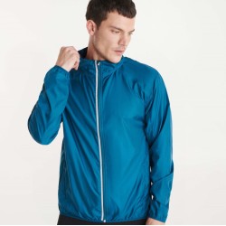 Veste homme coupe-vent légère, détails réfléchissant sur le dos