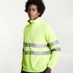 Veste de travail polaire haute visibilité, 2 bandes réfléchissantes, 300 g/m²