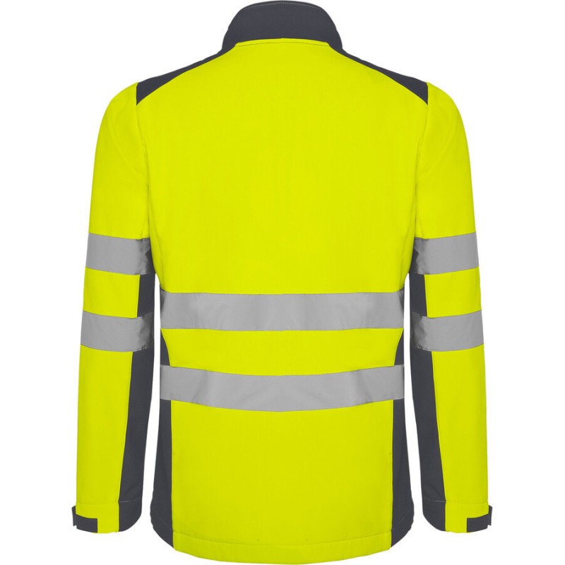 Veste softshell de travail haute visibilité, 2 bandes réfléchissantes, 320 g/m²