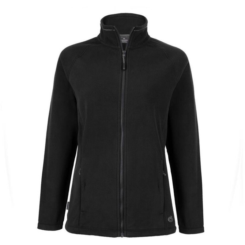 Veste polaire légère femme en polyester recyclé, 2 poches zippées, 205 g/m²