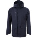 Longue parka à capuche en polyester recyclé imperméable et respirante