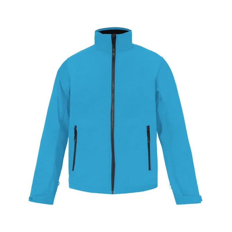 Veste softshell homme col montant respirant et résistant à l'eau, 310 g/m²