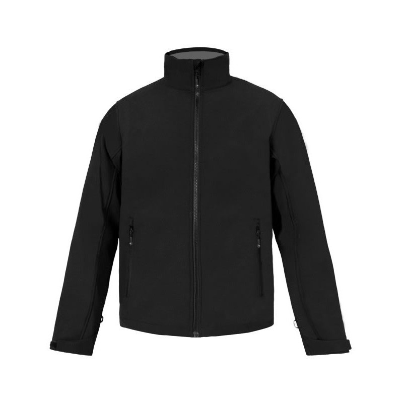Veste softshell homme col montant respirant et résistant à l'eau, 310 g/m²