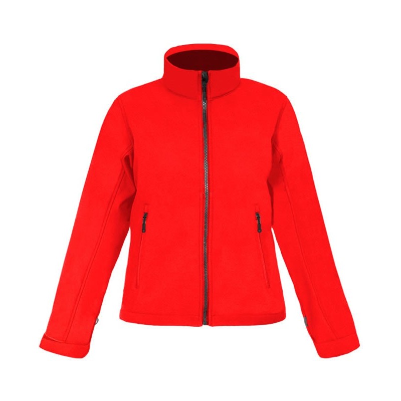 Veste softshell femme col montant respirant et résistant à l'eau, 310 g/m²