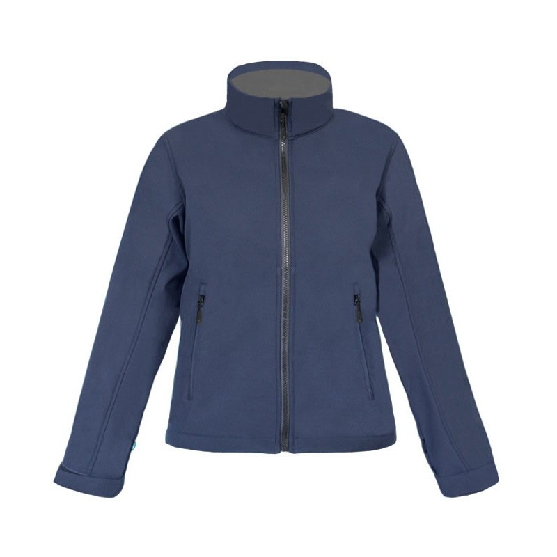 Veste softshell femme col montant respirant et résistant à l'eau, 310 g/m²