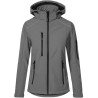 Veste softshell femme 3 couches capuche amovible NO LABEL, 310 g/m²