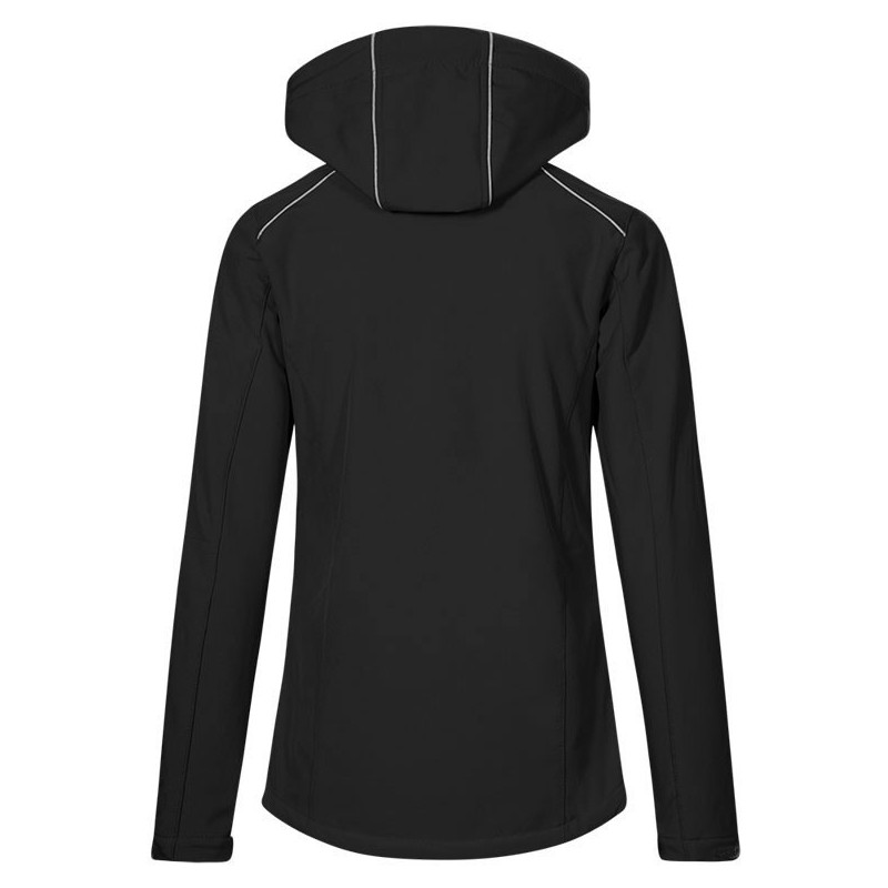 Veste softshell femme 3 couches capuche amovible NO LABEL, 310 g/m²