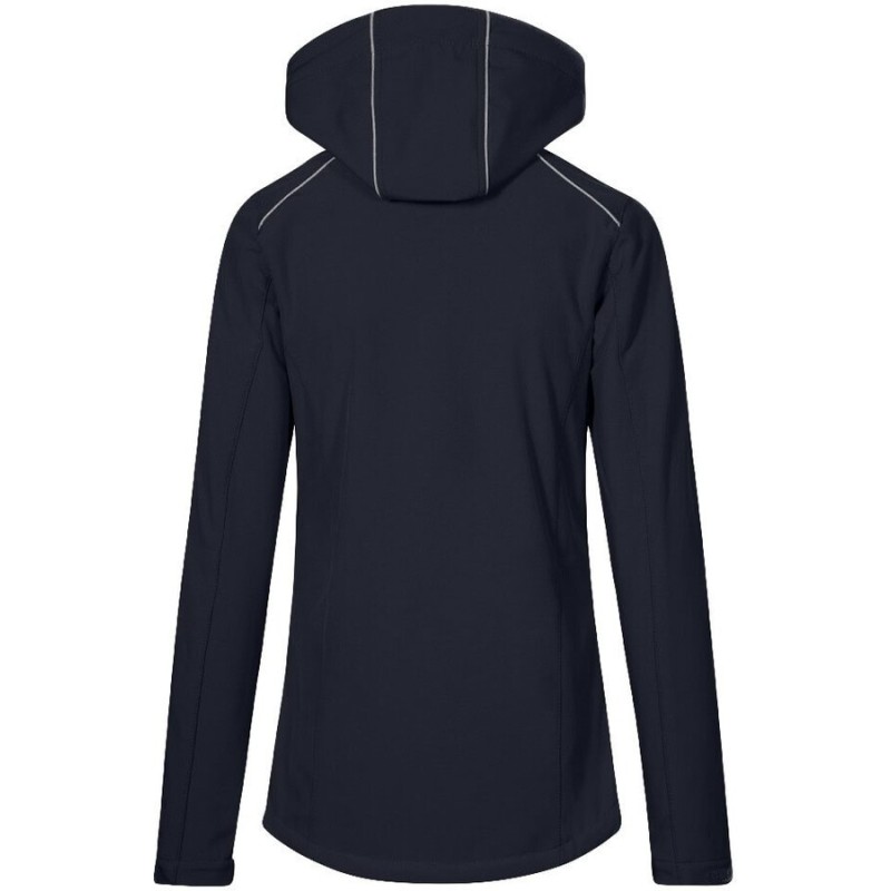 Veste softshell femme 3 couches capuche amovible NO LABEL, 310 g/m²
