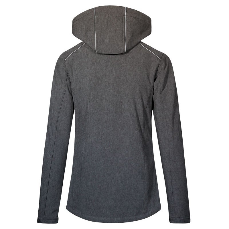 Veste softshell femme 3 couches capuche amovible NO LABEL, 310 g/m²