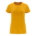 T-shirt femme en coton manches courtes quadruple épaisseur, 165 g/m²