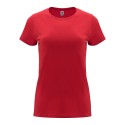 T-shirt femme en coton manches courtes quadruple épaisseur, 165 g/m²