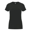 T-shirt femme en coton manches courtes quadruple épaisseur, 165 g/m²