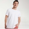 T-shirt manches courtes en coton chiné incliné, 150 g/m²