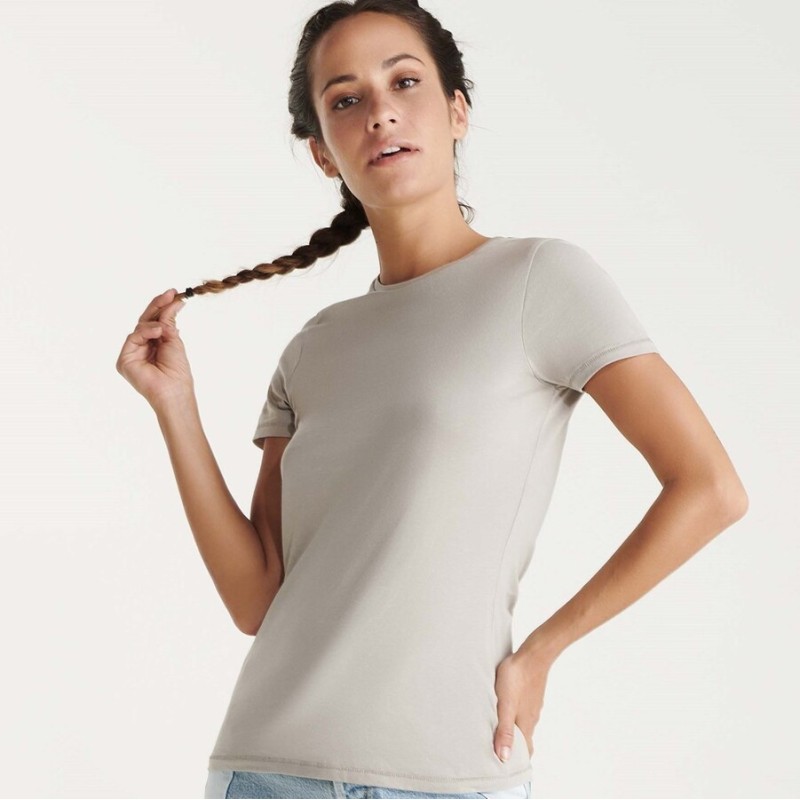 T-shirt femme manches courtes en coton biologique, 160 g/m²