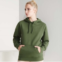 Sweat-shirt femme à capuche doublée, poche kangourou, 280 g/m²