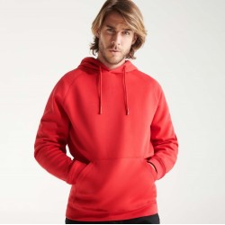 Sweat à capuche épais en coton biologique et polyester recyclé, 300 g/m²