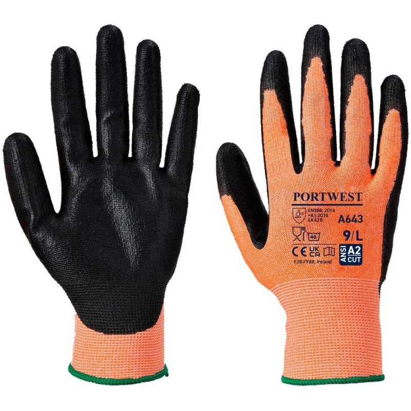 Gant mousse nitrile Ambre coupure B