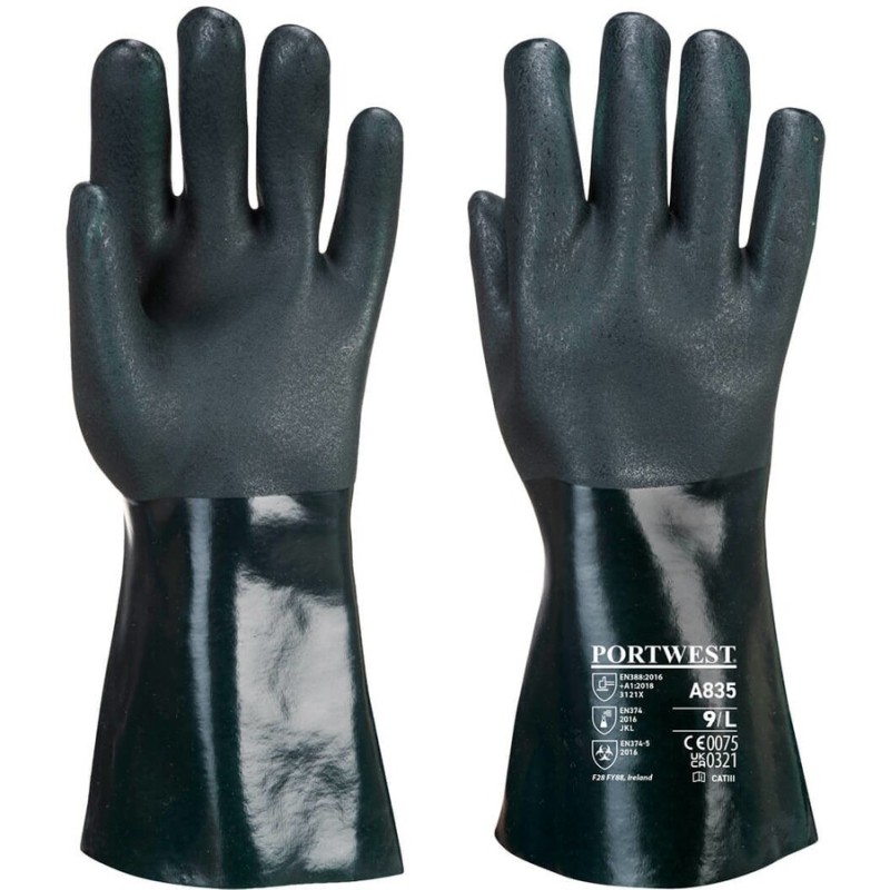 Gant PVC 35cm double trempage