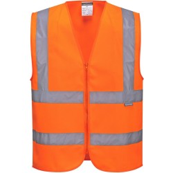 Gilet Hi-Vis avec zip