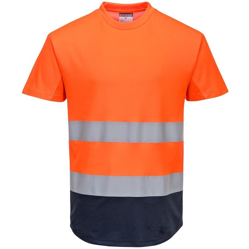 Tee-shirt Mesh bicolore